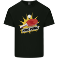 King Ping Pong Table Tennis Funny Kids T-Shirt Childrens Black