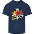 King Ping Pong Table Tennis Funny Kids T-Shirt Childrens Navy Blue