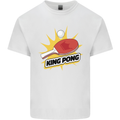 King Ping Pong Table Tennis Funny Kids T-Shirt Childrens White