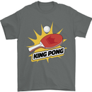 King Ping Pong Table Tennis Funny Mens T-Shirt 100% Cotton Charcoal
