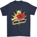 King Ping Pong Table Tennis Funny Mens T-Shirt 100% Cotton Navy Blue