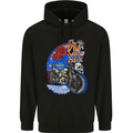 King is Back Custom Chopper Biker Motorcycle Childrens Kids Hoodie Black