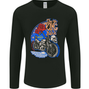 King is Back Custom Chopper Biker Motorcycle Mens Long Sleeve T-Shirt Black
