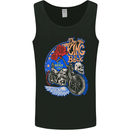 King is Back Custom Chopper Biker Motorcycle Mens Vest Tank Top Black