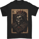 King of Cards Skull King Gothic Playing Mens T-Shirt 100% Cotton Black