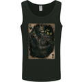 King of Hearts Skull Playing Cards Mens Vest Tank Top Black