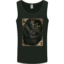 King of Hearts Skull Playing Cards Mens Vest Tank Top Black