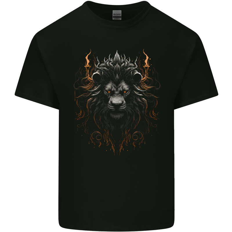 King of the Lions Fantasy Kids T-Shirt Childrens Black