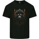 King of the Lions Fantasy Mens Cotton T-Shirt Tee Top Black