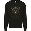 King of the Lions Fantasy Mens Sweatshirt Jumper Black