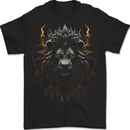 King of the Lions Fantasy Mens T-Shirt 100% Cotton BLACK