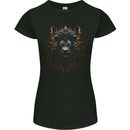 King of the Lions Fantasy Womens Petite Cut T-Shirt Black