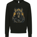 King of the Underworld Demon Skull Kids Sweatshirt Jumper Black