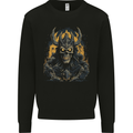 King of the Underworld Demon Skull Mens Sweatshirt Jumper Black