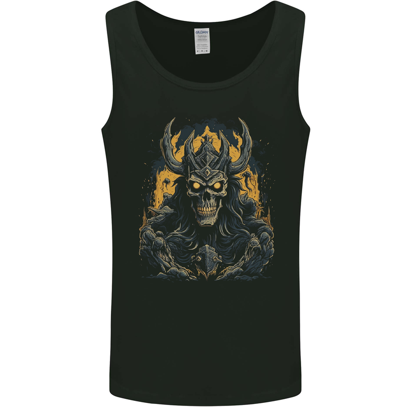 King of the Underworld Demon Skull Mens Vest Tank Top Black