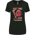 Knitting is My Dark Pleasure Sewing Womens Wider Cut T-Shirt Black
