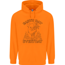 Koala Bear Earth Day Everyday Climate Change Mens 80% Cotton Hoodie Orange