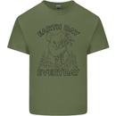Koala Bear Earth Day Everyday Climate Change Mens Cotton T-Shirt Tee Top Military Green