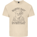 Koala Bear Earth Day Everyday Climate Change Mens Cotton T-Shirt Tee Top Natural