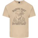 Koala Bear Earth Day Everyday Climate Change Mens Cotton T-Shirt Tee Top Sand