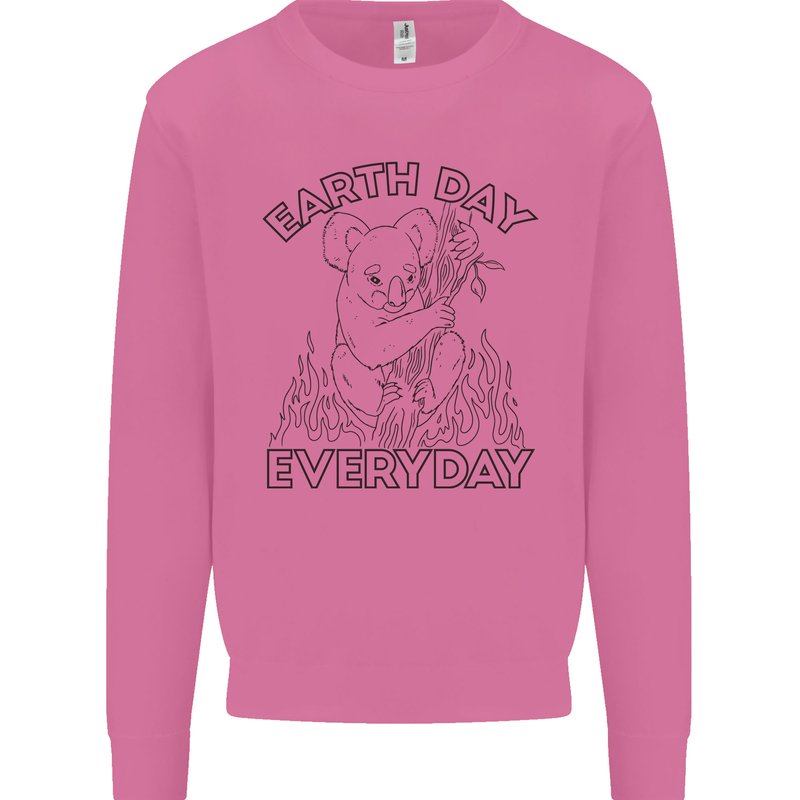 Koala Bear Earth Day Everyday Climate Change Mens Sweatshirt Jumper Azalea