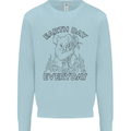 Koala Bear Earth Day Everyday Climate Change Mens Sweatshirt Jumper Light Blue