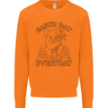 Koala Bear Earth Day Everyday Climate Change Mens Sweatshirt Jumper Orange