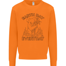 Koala Bear Earth Day Everyday Climate Change Mens Sweatshirt Jumper Orange