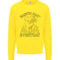 Koala Bear Earth Day Everyday Climate Change Mens Sweatshirt Jumper Yellow