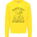 Koala Bear Earth Day Everyday Climate Change Mens Sweatshirt Jumper Yellow