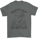 Koala Bear Earth Day Everyday Climate Change Mens T-Shirt 100% Cotton Charcoal