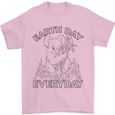Koala Bear Earth Day Everyday Climate Change Mens T-Shirt 100% Cotton Light Pink