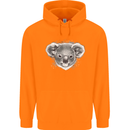 Koala Bear Head Childrens Kids Hoodie Orange