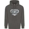 Koala Bear Head Childrens Kids Hoodie Storm Grey
