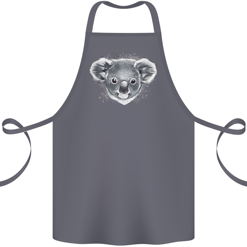 Koala Bear Head Cotton Apron 100% Organic Steel