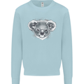Koala Bear Head Kids Sweatshirt Jumper Light Blue