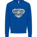 Koala Bear Head Kids Sweatshirt Jumper Royal Blue