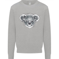Koala Bear Head Kids Sweatshirt Jumper Sports Grey