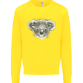 Koala Bear Head Kids Sweatshirt Jumper Yellow