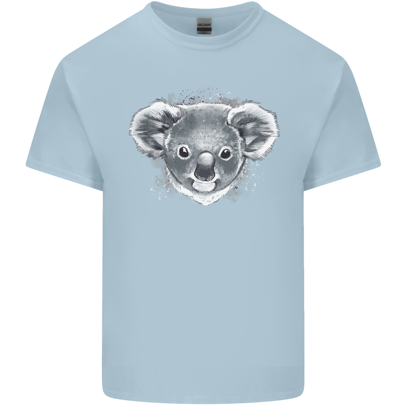 Koala Bear Head Kids T-Shirt Childrens Light Blue