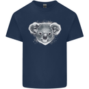 Koala Bear Head Kids T-Shirt Childrens Navy Blue