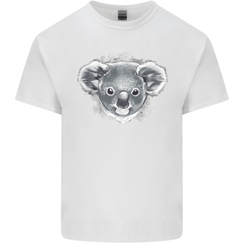Koala Bear Head Kids T-Shirt Childrens White