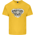 Koala Bear Head Kids T-Shirt Childrens Yellow