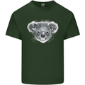 Koala Bear Head Mens Cotton T-Shirt Tee Top Forest Green