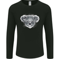 Koala Bear Head Mens Long Sleeve T-Shirt Black