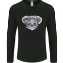 Koala Bear Head Mens Long Sleeve T-Shirt Black