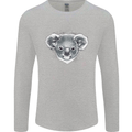 Koala Bear Head Mens Long Sleeve T-Shirt Sports Grey