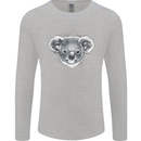 Koala Bear Head Mens Long Sleeve T-Shirt Sports Grey