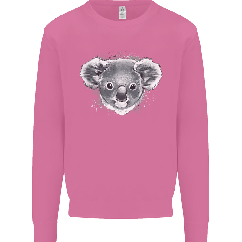 Koala Bear Head Mens Sweatshirt Jumper Azalea
