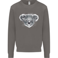 Koala Bear Head Mens Sweatshirt Jumper Charcoal